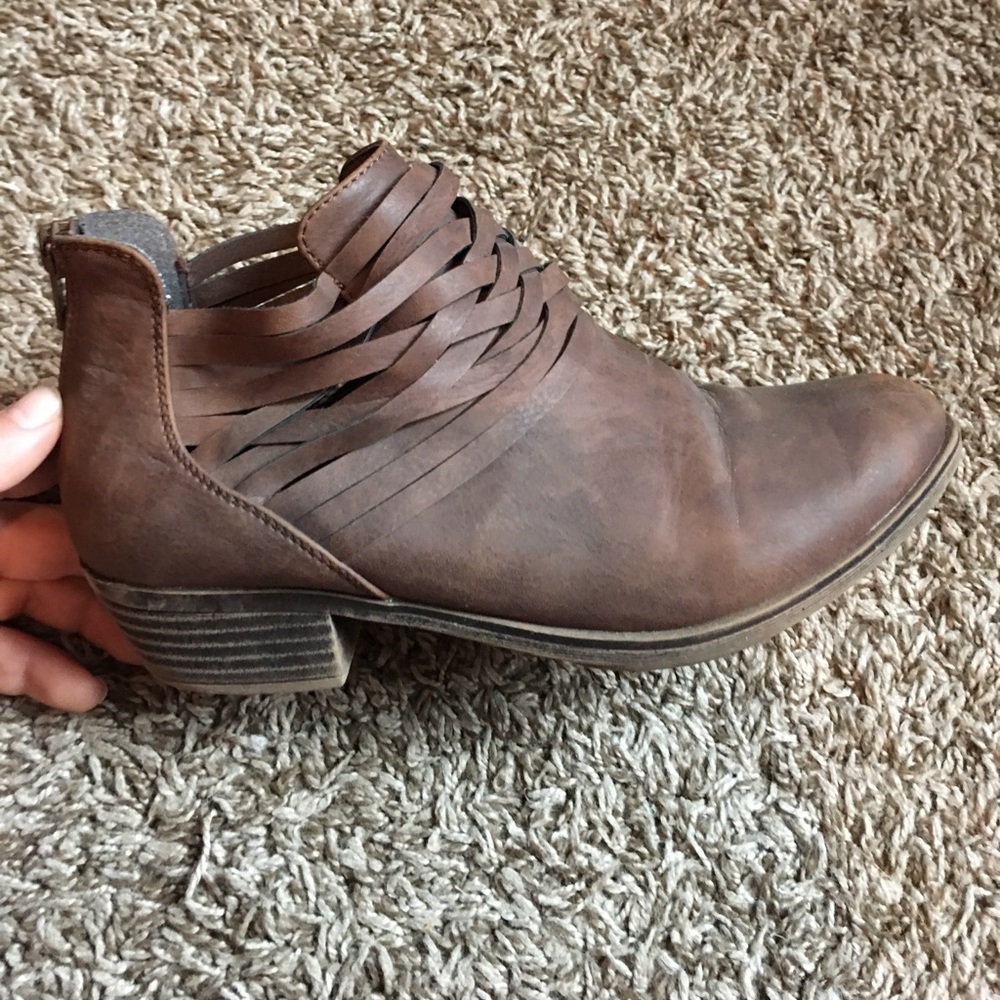 Brown booties